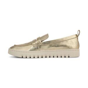 Vionic Women's Uptown Loafer Gold Leather Shoes